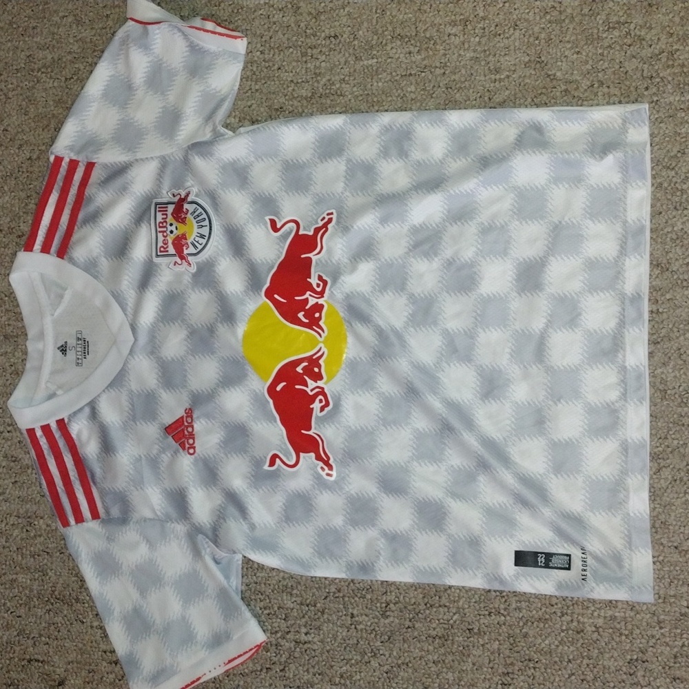 Adidas NY Red Bull MLS Jersey SZ Small